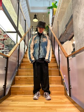 「ROYAL FLASH（ロイヤルフラッシュ）のアイテム（ジャケット/アウター）」を使った、yoshiaki matsufujiさん（メンズ・165cm）の春コーディネート