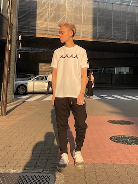 「1PIU1UGUALE3  RELAX （ウノピゥウノウグァーレトレ リラックス）のアイテム（パンツ）」を使った、yoshiaki matsufujiさん（メンズ・165cm）の夏コーディネート