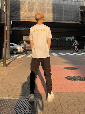 「1PIU1UGUALE3  RELAX （ウノピゥウノウグァーレトレ リラックス）のアイテム（パンツ）」を使った、yoshiaki matsufujiさん（メンズ・165cm）の夏コーディネート