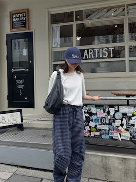 「レザーバッグ」｜mana_mana27さん（レディース・160cm）の春コーディネート