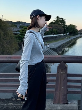 「CLEA（クレア）のアイテム（帽子）」を使った、みなまさん（レディース・164cm）の秋コーディネート