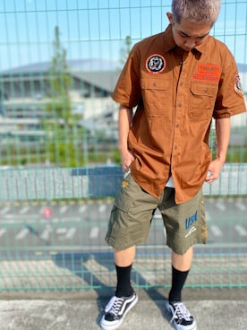 後村龍星さん（メンズ・163cm）の夏コーディネート