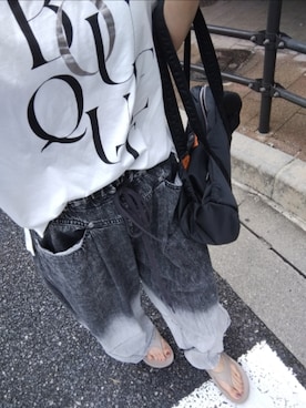 「アイテム（ボストンバッグ）」を使った、zakkaloveさん（レディース・162cm）の夏コーディネート