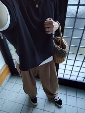 「アイテム（ネックレス）」を使った、zakkaloveさん（レディース・162cm）の秋コーディネート