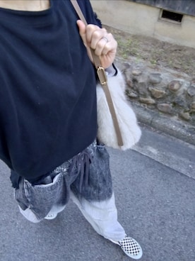 「アイテム（スリッポン）」を使った、zakkaloveさん（レディース・162cm）の秋コーディネート