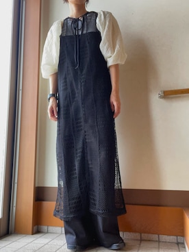 「GRL（グレイル）のアイテム（オールインワン・サロペット）」を使った、TSUUSANさん（レディース・160cm）の夏コーディネート