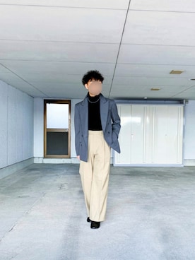 「MM6 Maison Margiela（ｴﾑｴﾑｼｯｸｽ ﾒｿﾞﾝ ﾏﾙｼﾞｪﾗ）のアイテム（ブーツ）」を使った、Shuさん（メンズ・164cm）の秋コーディネート