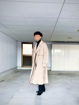 「MM6 Maison Margiela（ｴﾑｴﾑｼｯｸｽ ﾒｿﾞﾝ ﾏﾙｼﾞｪﾗ）のアイテム（ブーツ）」を使った、Shuさん（メンズ・164cm）の秋コーディネート