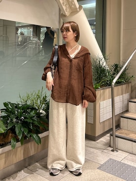 「アイテム（キーホルダー）」を使った、manaさん（レディース・159cm）の夏コーディネート
