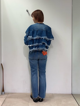 「etsinta（エシンタ）のアイテム（ジャケット/アウター）」を使った、manaさん（レディース・159cm）の春コーディネート