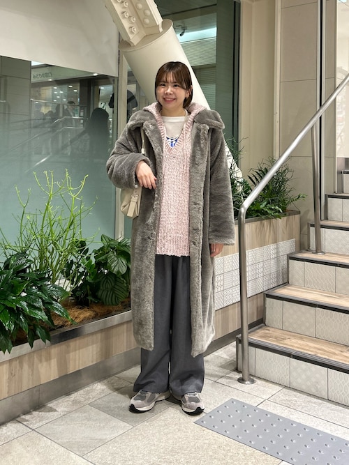 セール】【willow】ベアボアロングコート（その他アウター）｜WILLOW