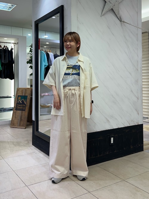 CIAOPANIC TYPYの【ユニセックス】ジャガード刺繍レースシャツを使ったコーディネート（ZOZOTOWN Yahoo!店）