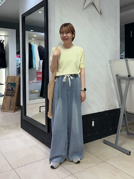 「サマーニット」｜manaさん（レディース・159cm・20代）の夏コーディネート