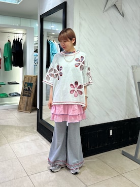「ハロサン」｜manaさん（レディース・159cm）の夏コーディネート