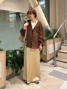 「アイテム（財布/小物）」を使った、manaさん（レディース・159cm）の夏コーディネート
