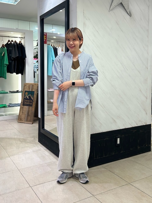 【willow】【新色追加】スラブ裏毛裾ドロストオールインワン