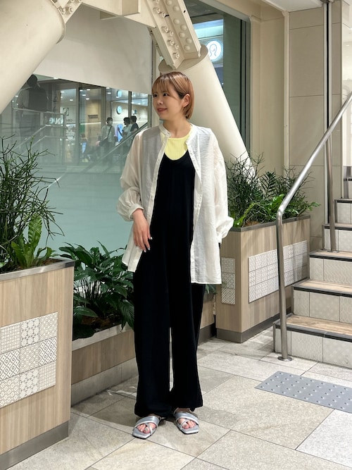 【willow】【新色追加】スラブ裏毛裾ドロストオールインワン