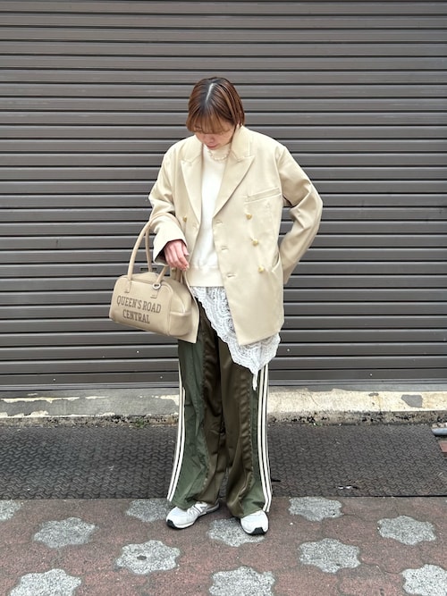 関税込*OFF-WHITE バンダナ刺繍 フーディ BAYBLO スカーフ バンダナ (BL)「ユニセックス」「リング付き