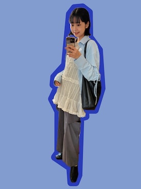 「menue（メヌエ）のアイテム」を使った、pinaさん（レディース・165cm）の夏コーディネート