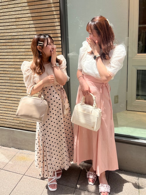 チュールかけTシャツ（Tシャツ/カットソー）｜one after another NICE