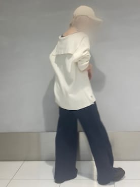 「スクエアトゥ」｜「アイテム（キャップ）」を使った、smzさん（レディース・155cm）の秋コーディネート