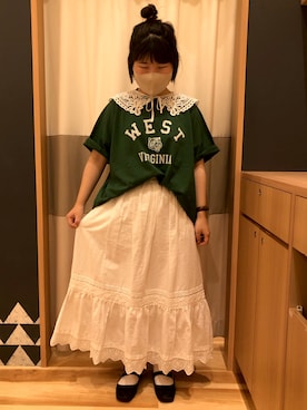 ふじもと**さん(レディース・158cm)の夏コーディネート