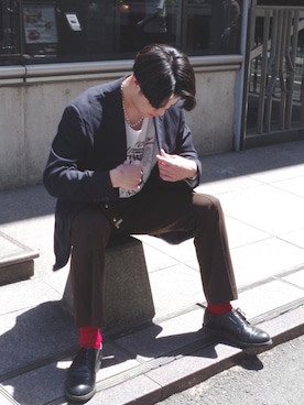 ソックス 靴下を使った 表参道 のメンズ人気ファッションコーディネート Wear ソックス 靴下を使った 表参道 のメンズ人気ファッションコーディネート Wear