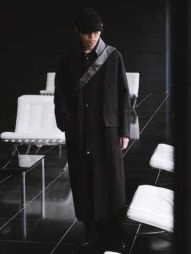 「アイテム（ステンカラーコート）」を使った、れいたさん（メンズ・167cm）の秋コーディネート