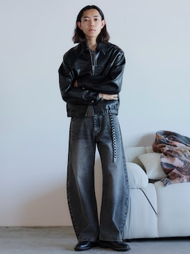 「アイテム（ドレスシューズ）」を使った、れいたさん（メンズ・167cm・20代）の冬コーディネート