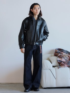 「アイテム（リング）」を使った、れいたさん（メンズ・167cm）の冬コーディネート