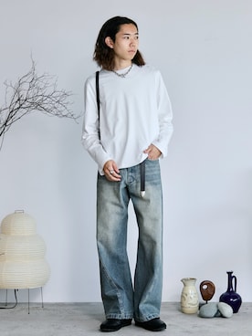 「アイテム（リング）」を使った、れいたさん（メンズ・167cm）の秋コーディネート