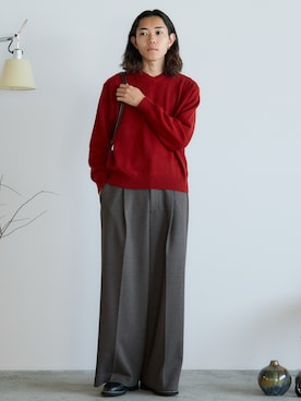 「アイテム（バッグ）」を使った、れいたさん（メンズ・167cm）の秋コーディネート