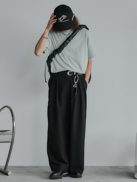 「アイテム（ドレスシューズ）」を使った、れいたさん（メンズ・167cm）の夏コーディネート