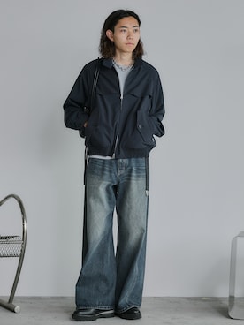 「アイテム（ブルゾン）」を使った、れいたさん（メンズ・167cm・20代）の夏コーディネート
