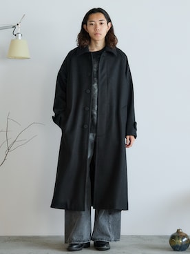 「アイテム（デニムパンツ）」を使った、れいたさん（メンズ・167cm）の秋コーディネート