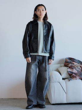 れいたさん（メンズ・167cm）の冬コーディネート