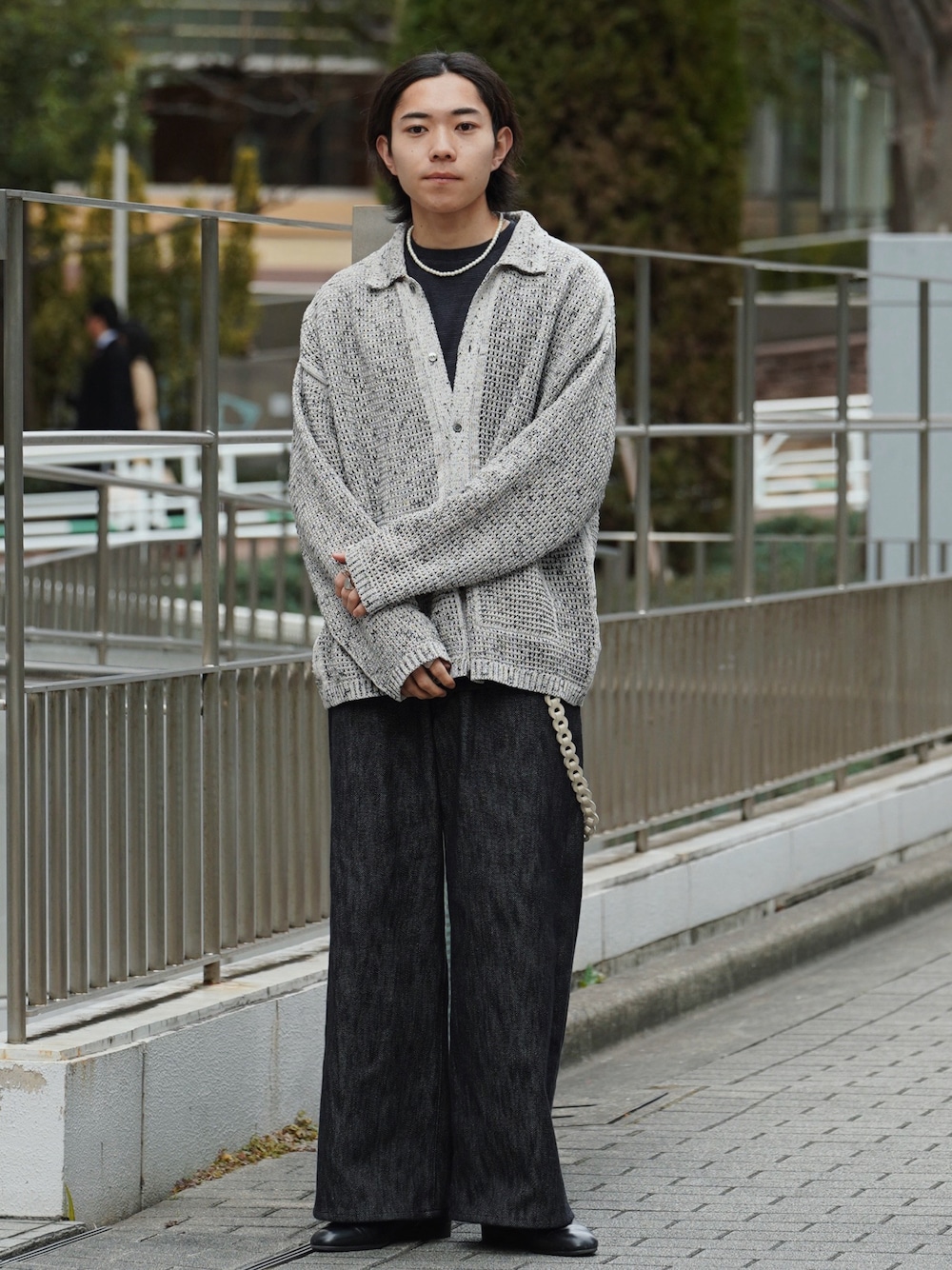 YOKE EXCLUSIVE グレー カーディガン YOKE グレー カーディガン