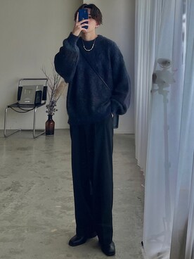 「ASTRONOMY（アストロノミー）のアイテム（アクセサリー）」を使った、れいたさん（メンズ・167cm）の冬コーディネート