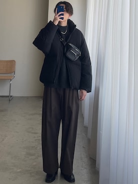 「ASTRONOMY（アストロノミー）のアイテム（アクセサリー）」を使った、れいたさん（メンズ・167cm）の冬コーディネート
