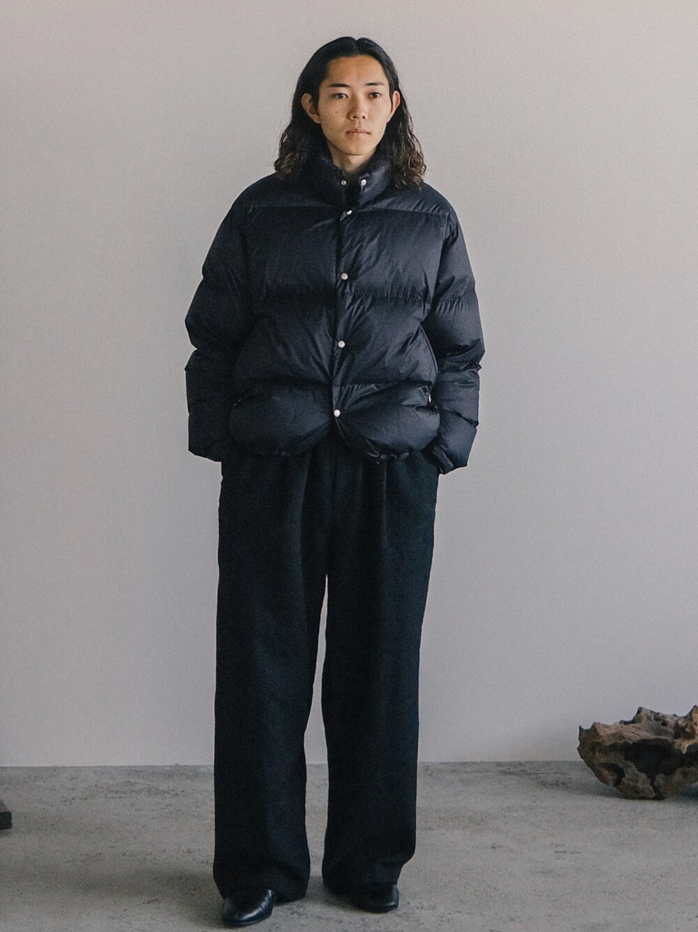 LIDNM（リドム）の「PREMIUM SHETLAND OVER PANTS（スラックス）」 - WEAR