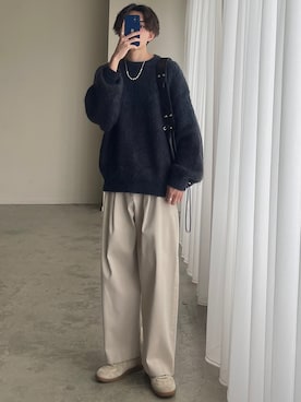 「ASTRONOMY（アストロノミー）のアイテム（アクセサリー）」を使った、れいたさん（メンズ・167cm）の冬コーディネート