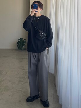 「ASTRONOMY（アストロノミー）のアイテム（アクセサリー）」を使った、れいたさん（メンズ・167cm）の冬コーディネート