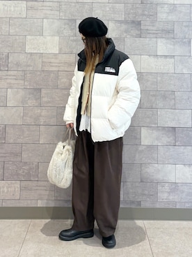 「ikka（イッカ）のアイテム」を使った、UMiSatoさん（レディース・163cm）の冬コーディネート