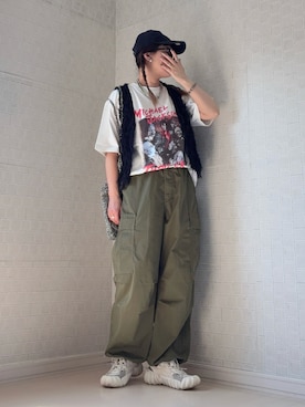 「PAGEBOY（ページボーイ）のアイテム」を使った、UMiSatoさん（レディース・163cm）の夏コーディネート