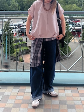 「LEPSIM（レプシィム）のアイテム」を使った、UMiSatoさん（レディース・163cm）の夏コーディネート