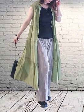 UMiSatoさん（レディース・163cm）の夏コーディネート