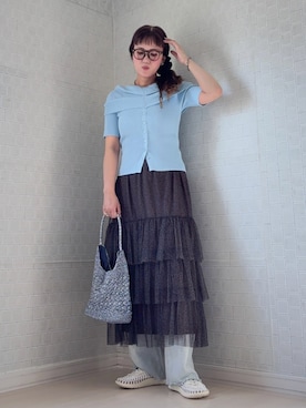 「KEEN（キーン）のアイテム」を使った、UMiSatoさん（レディース・163cm）の夏コーディネート