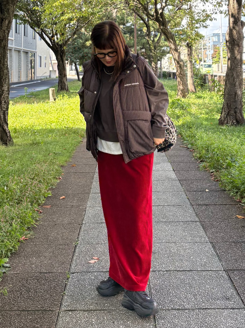 UMiSato｜mihns closetのダウンベストを使った秋コーディネート - WEAR
