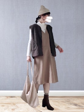 UMiSatoさん（レディース・163cm）の冬コーディネート