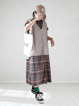 UMiSatoさん（レディース・163cm）の夏コーディネート